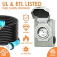 thumbnail image 3 of Kit combinado de cable de generador y caja de entrada de alimentación 50 A con certificación UL, 3 of 7