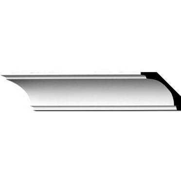 2 3/8"H x 2 3/8"P x 3 3/8"F x 94 1/2"L Classic Cove Crown Moulding