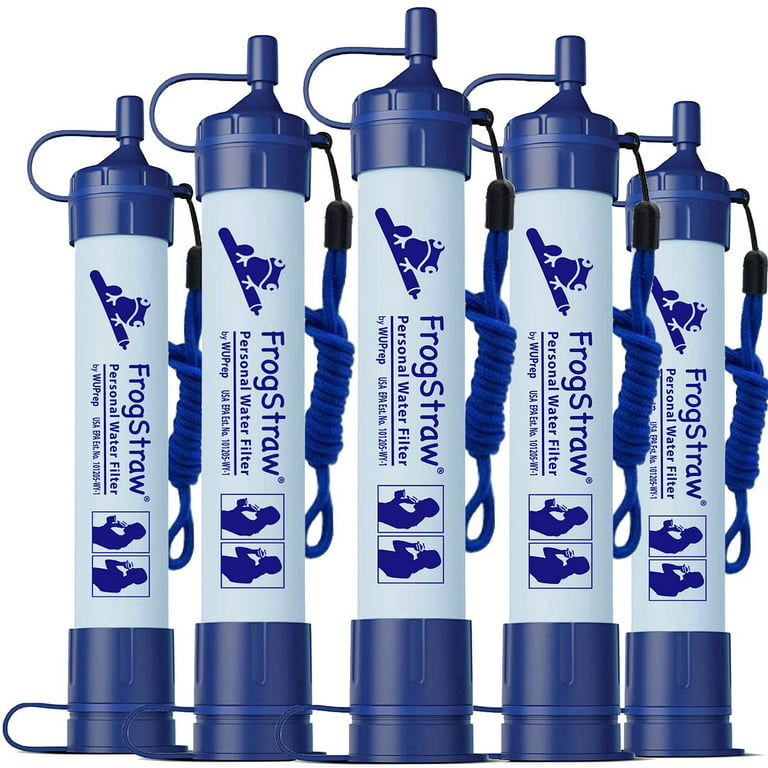 1-6 Pack Water Filter Straw Portable Personal Water Purification Filter  Survival