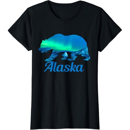 Alaska T-Shirt - Grizzly Polar Bear Nature Winter Gift T-Shirt