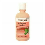 Major Calamine Topical Suspension USP Skin Protectant Lotion 6 oz, 6-Pack