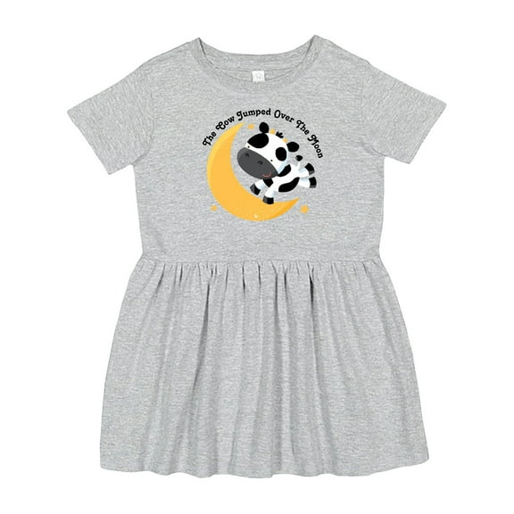 Inktastic Cow Jumped over the Moon Girls Toddler Dress