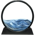 thumbnail image 1 of Moving Sand Art Picture Round Frame Sandscapes In Motion Blue Ocean Deep Sea Sand Art Relaxing Toy Desktop Home Office, 1 of 7