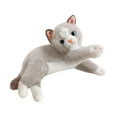 thumbnail image 2 of Juguete realista para gatos, muñeco de gato abrazable, gatito de peluche realista para niños Raíz de loto blanca, 2 of 9