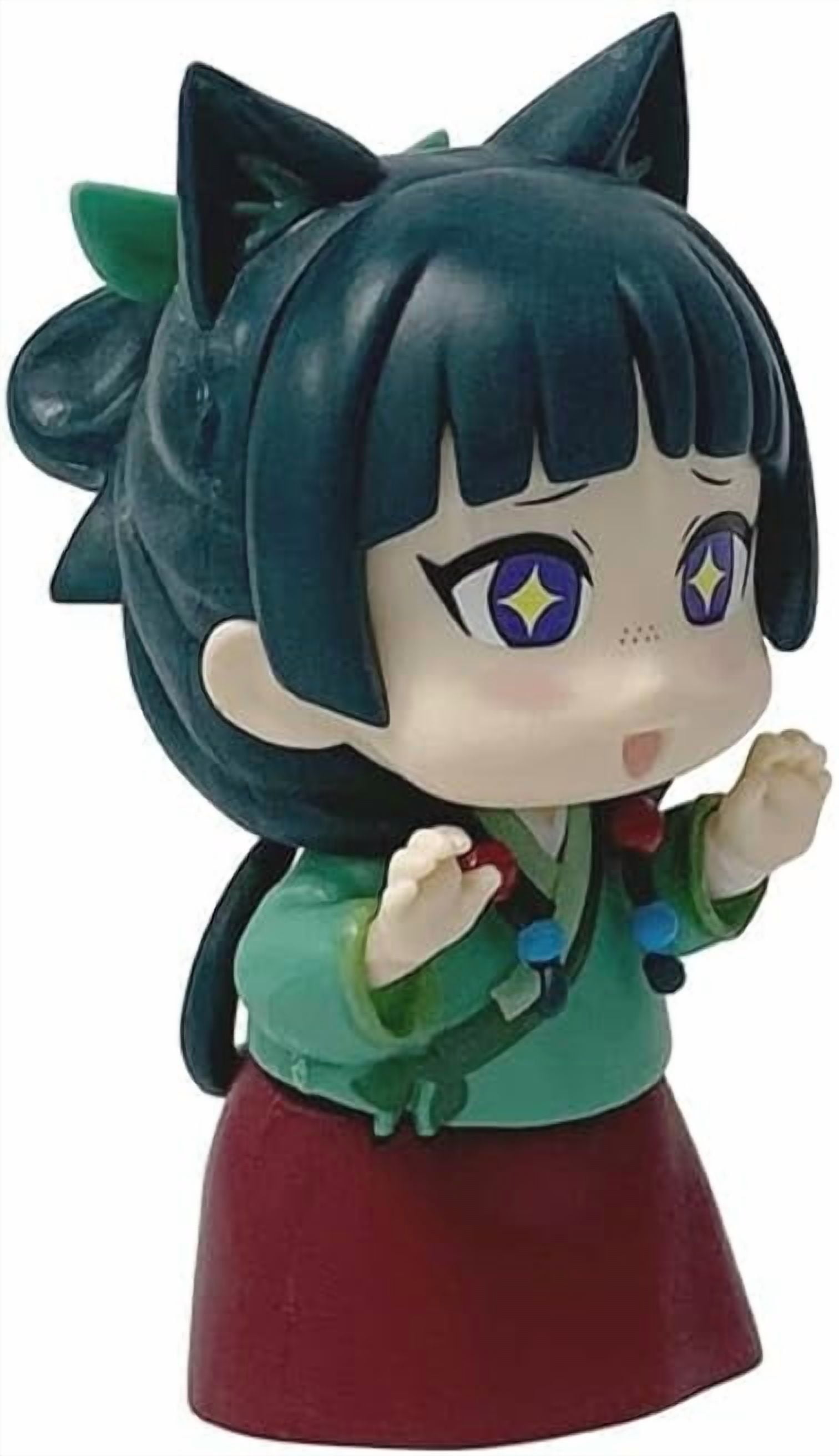 New Maomao Figure, Cat Ears Maomao Action Figure Handmade PVC Anime Cartoon Manga Game Character Model Statue Collectible Craft Gift (b)