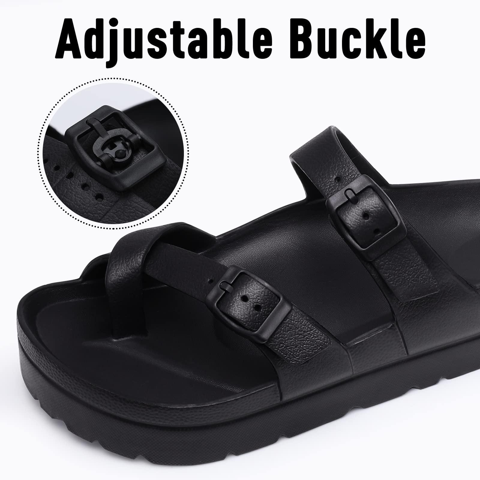 Litfun Women's Platform Slides with Arch Support photo 4