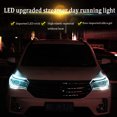 thumbnail image 4 of tiras de luces LED RGB que fluyen DRL, lámpara de señal de giro con aplicación remota RGB, luces LED de circulación diurna flexibles para faros delanteros de automóvil, impermeables, 4 of 4