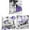 -, variant on 3 Piece Canvas Wall Art for Bedroom Bathroom Wall Decor Purple Lavender Flower and Zen Stone Painting Pictures Print on Canvas Spa Still Life Artwork Framed Ready to Hang