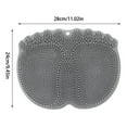thumbnail image 3 of Shower Foot Scrubber with Back Cleaner - Wall Mounted Non- Exfoliating Bath Mat - 2025 New Design with Suction Cups for Secure Placement, 3 of 9