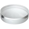 thumbnail image 1 of CiaoHER 2in Thickness 8in Diameter Acrylic Disc Display Block Clear Polished Round Pedestal Stand Riser 8" x 2", 1 Pack, 1 of 5