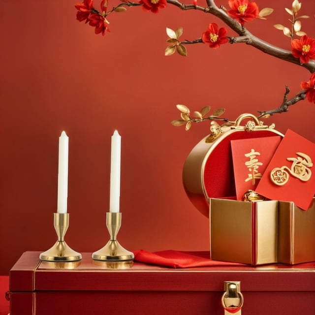 UPOUART 2Pcs Metal Taper Candle Holders Golden Vintage Style for Christmas and Wedding Table