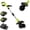 Black + Green, variant on Cordless Garden Tiller Cultivator with 2 * 2.0Ah Batteries & Charger, 9" Tilling Width 6.3" Depth Electric Soil Tiller, Lightweight Rototiller for Garden Raised Beds Flower Pots Yard Lawns