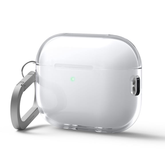 elago Clear Case Compatible with AirPods Pro 3 Case Clear Cover - Carabiner Included, Reduced Yellowing, Shockproof, Full Protection, Soft TPU, Wireless Charging (Transparent)