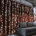 thumbnail image 2 of 320 LEDs Curtain Lights, 9.8ft x 9.8ft String Light, Waterproof, Daylight, 2 of 7