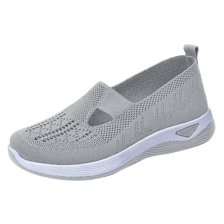 

NOKIO Women s Comfortable Working Nurse Shoes Non-Slip Adjustable Breathable Walking Fitness Casual Nursing Orthotic Lightweight Shoes Women s Woven Orthopedic Breathable Soft Shoes
