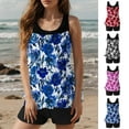 thumbnail image 1 of TaTaai High Waist Modest Bikini Set, Women's Printed Vintage Swimsuit, Conservative Two Piece with Adjustable Design for Vacation Gift, 1 of 9