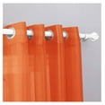thumbnail image 2 of 2 Piece Sheer Voile Grommet Top Window Curtain Panel Drapes (54" X 108", Orange), 2 of 2