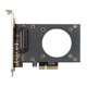 thumbnail image 2 of Tarjeta De Expansion U.2 SFF-8639 a PCI-E X4 Tarjeta de expansión 4000 MB/s Soporte de tarjeta de extensión SSD GEN4 Tmvgtek Para estrenar, 2 of 8