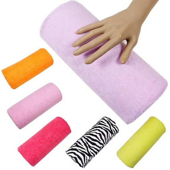 Jiaroswwei 1 Pc Half Hand Cushion Rest Pillow Nail Art Design Manicure Care Salon Soft Column