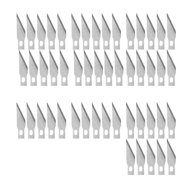 Scienceny 1 caja de cuchillas de tallado, cuchillos de grabado, herramientas de corte de escultura dura, profesional incisivo duradero para esculpir, crear Artesanía 50/caja Scienceny TO008316-01