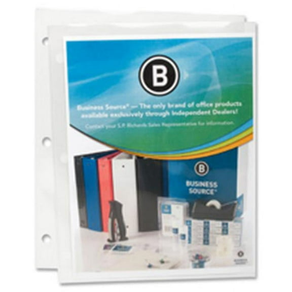 Business Source BSN37519 Sheet Protector, Top Loading, 8.5 in. x 11 in., 50-BX, Clear