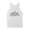 White, variant on Skyline Indianapolis Indiana Tank Top Unisex Medium Grey