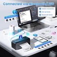 thumbnail image 2 of Impresora térmica de etiquetas de envío con Bluetooth, impresora inalámbrica de 4 x 6 para envíos de paquetes y pequeñas empresas, compatible con Android, iOS, Windows y Mac, ampliamente utilizada en, 2 of 5