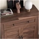 thumbnail image 4 of Estilo rural almacenamiento gabinete: 3 niveles adjustable estante con 7 gears, rustic kitchen y dining room organizer, multi-functional entrada gabinete, waterproof - brown, 4 of 6