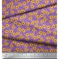 thumbnail image 3 of Soimoi Crepe Silk Fabric Text & Tiger Face Cartoon Fabric Prints by Yard 42 Inch Wide, 3 of 3