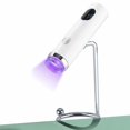 thumbnail image 4 of Handheld UV Light for Gel Nails with Stand, Mini UV Nail Lamp, Mini Portable Cordless Nail Lamp with LCD Display, Eye-Protective Cover, Flash Curing for Glue, 4 of 8