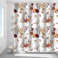 thumbnail image 1 of TIMIFIS Shower Curtain Bathing Curtain Pumpkin Maple Leaf Bathroom Water Proofing Punching Proof Curtain Partition Door Curtain Shower Curtain Shower Curtain Liner, 1 of 6