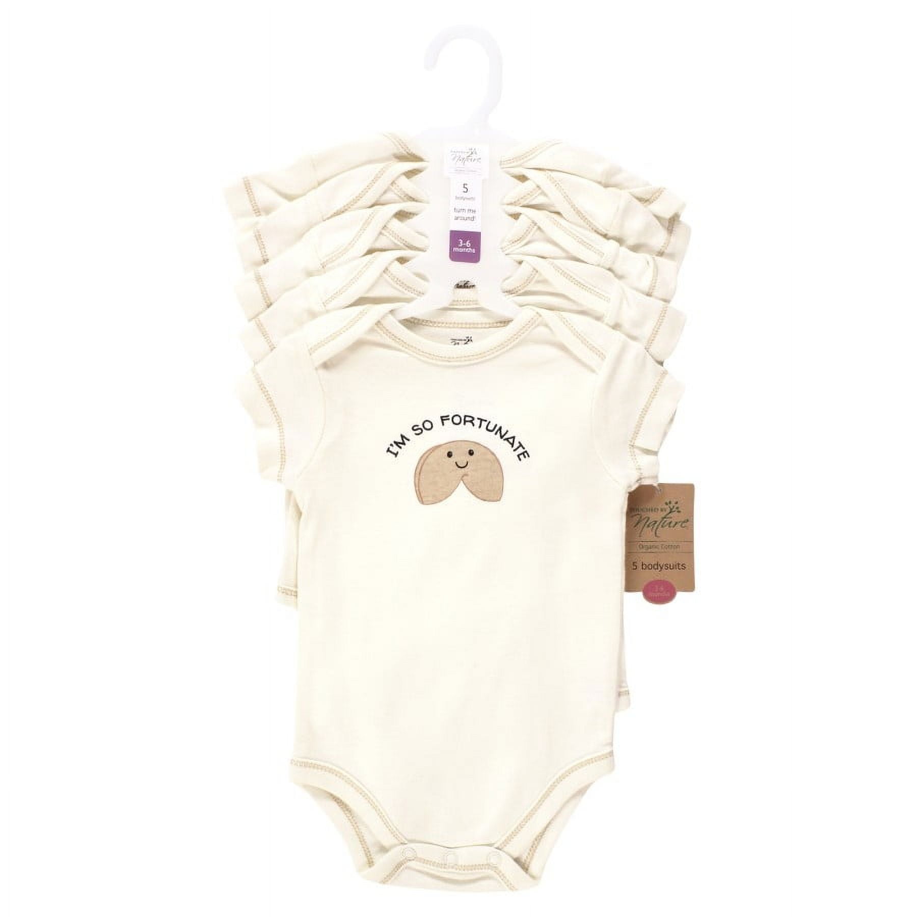 Touched by Nature Organic Cotton Bodysuits, Fortune Cookie, Preemie