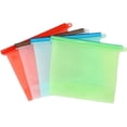 thumbnail image 3 of Reusable Gallon Bags - 2 Pack - EXTRA THICK Reusable Freezer Bags , Easy Seal & LEAKPROOF Food Storage Bags for Marinate Food, Fruits, Sandwich, Snack, Meal Prep, Travel Item, 3 of 5
