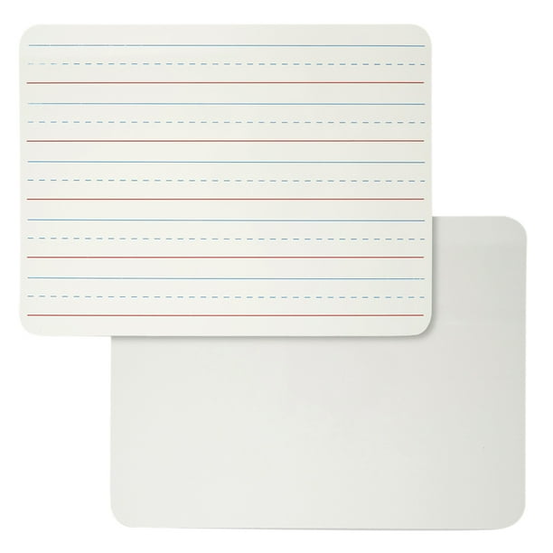 Charles Leonard Dry Erase Lapboard Set, 9x12", Double Sided