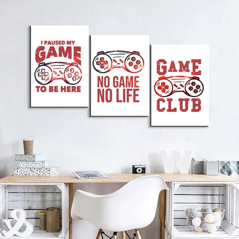 3pcs Canvas Poster, Modern Art, Color Gaming Poster, Ideal Gift For Bedroom Livi