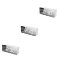 thumbnail image 2 of QualitChoice Digital Alarm Angle Adjustable 7.48-inch LED Acrylic Screen Cable Power Radio Projector Clock Indoor Clocks White Light 3Set, 2 of 6