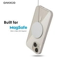 thumbnail image 4 of for iPhone 14 Case Clear Magnetic Compatible with Magsafe, Thin Slim Transparent Non Yellowing, Hybird Soft Silicone Bumper & Hard Plastic Protective Cover for Women, Beige Stone, 4 of 13