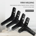 thumbnail image 2 of 4 Pieces Furniture Feet Sofa Foot Components Supporting Fittings Modified Component Cabinet Desk Support Legs Replacement Silver 15cm, 2 of 6