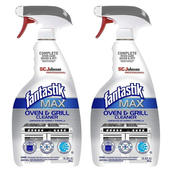 LcXctD Max Oven & Grill Cleaner Spray, Cleans Inside and Out, 32 Oz (Pack of 2)