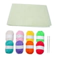 thumbnail image 1 of Elodie Crochet Kit for Beginners with Blank Canvas Assorted Yarn for Craft Projects 8 Rolls Set, 1 of 7