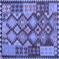 thumbnail image 1 of Ahgly Company Indoor Square Oriental Blue Traditional Area Rugs, 3' Square, 1 of 4
