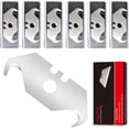 thumbnail image 2 of HRTGFD-Box cutter Utility knife Hook Blades refills 60 Pack, Standard Size Utility Knife Refill Blades, Heavy Duty SK5 Hooked Razor Replacement Hook Blades, 2 of 4