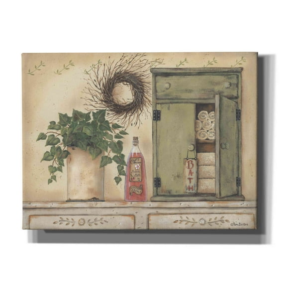 Epic Graffiti 'Cherry Blossom Bath' by Pam Britton, Canvas Wall Art, 16"x12"