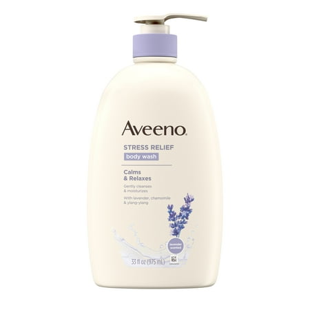 Aveeno Stress Relief Body Wash with Lavender & Chamomile, 33 fl.