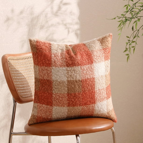 Hogar y cocina, Decoración del hogar, Decoración navideña, Funda de almohada peluda para sofá, Acción de Gracias, Decoración navideña, Funda de almohada aterciopelada para dormitorio