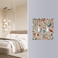 thumbnail image 4 of Yayeee Toggle Light Switch Wall Plate 3-Gang 6.37"x4.48" Decorative Outlet Cover, Watercolor Leaves, 4 of 7