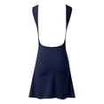 thumbnail image 4 of Women's Casual Dress Women’s Open Back Tunic Dress Crew Neck Sleeveless Stretchy Slim Fit Party Club Tank Dresses Blue M, 4 of 5