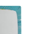 thumbnail image 2 of Ambesonne Garden Fitted Sheet, Heart Shaped Daisy, Twin Size, Sky Blue White, 2 of 2