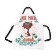thumbnail image 2 of ASHLEIGH Inspirational Summer Aloha Hawaii Hipster My Best Vacation Adjustable Bib Apron Pockets Commercial Restaurant Home Kitchen Adjustable Apron, 2 of 2