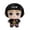 Black, variant on Collectible Hockey Player Plush Toy, 3.94 Inch Premium Stuffed Sports Fan Merch with Helmet & Jersey, Vibrant Game Day Plushie for Adults & Collectors(#A1)